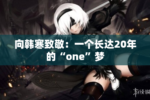 向韩寒致敬：一个长达20年的“one”梦