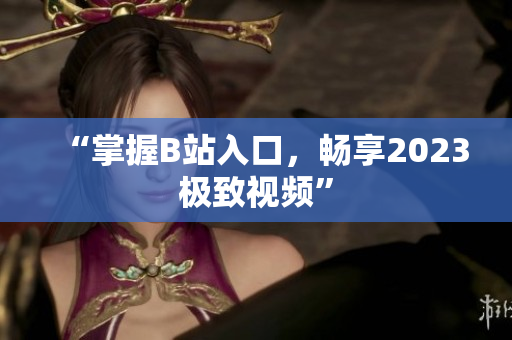 “掌握B站入口，畅享2023极致视频”