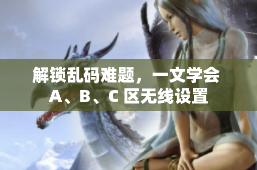 解锁乱码难题，一文学会 A、B、C 区无线设置