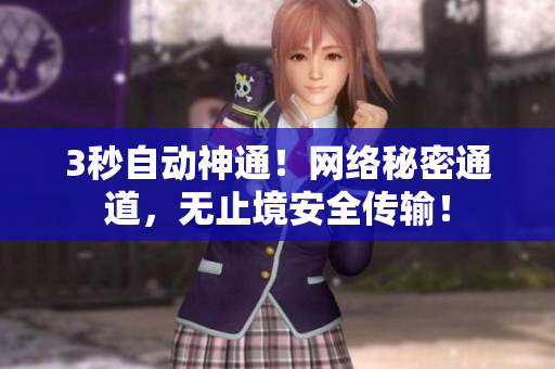 3秒自动神通！网络秘密通道，无止境安全传输！