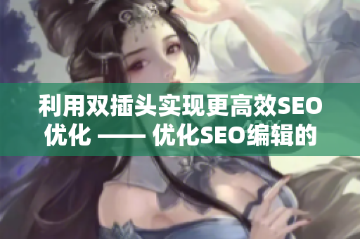 利用双插头实现更高效SEO优化 —— 优化SEO编辑的实用技巧