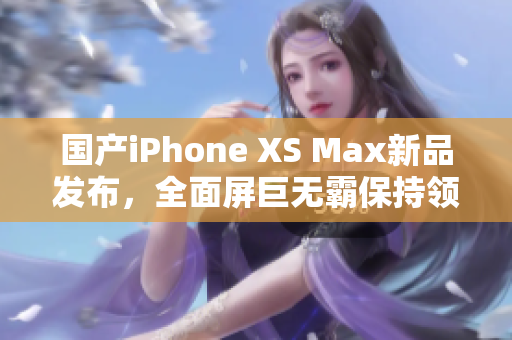 国产iPhone XS Max新品发布，全面屏巨无霸保持领先