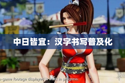 中日皆宜：汉字书写普及化