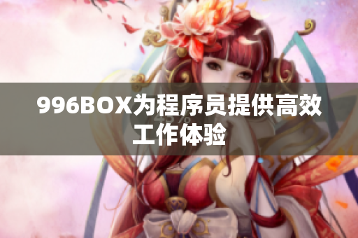 996BOX为程序员提供高效工作体验