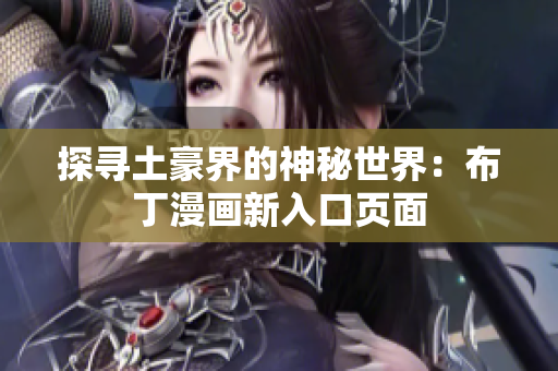 探寻土豪界的神秘世界：布丁漫画新入口页面