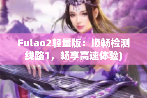 Fulao2轻量版：顺畅检测线路1，畅享高速体验)