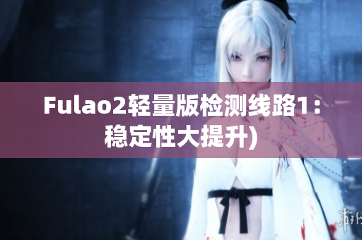 Fulao2轻量版检测线路1：稳定性大提升)