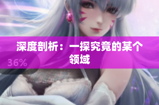 深度剖析：一探究竟的某个领域