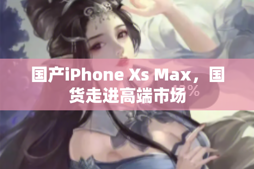 国产iPhone Xs Max，国货走进高端市场