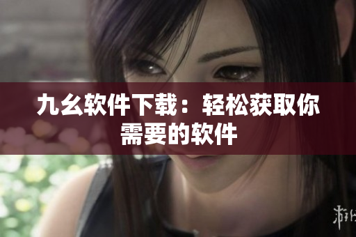 九幺软件下载：轻松获取你需要的软件